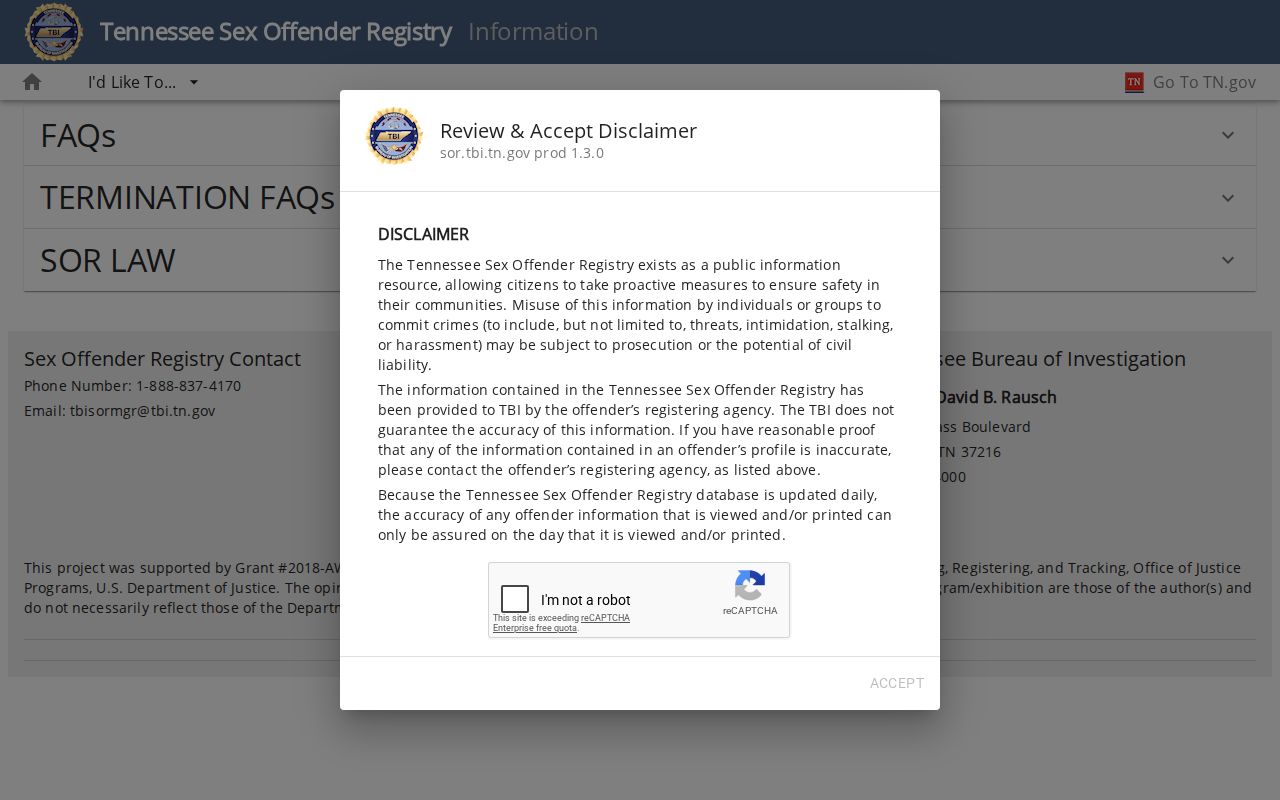 Wayne County sex offender registry rules and daily update information